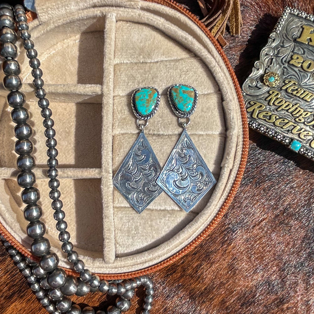 Kingman Engraved Dangles