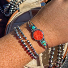 Load image into Gallery viewer, Kingman &amp; Red Spiny Oyster Cuff
