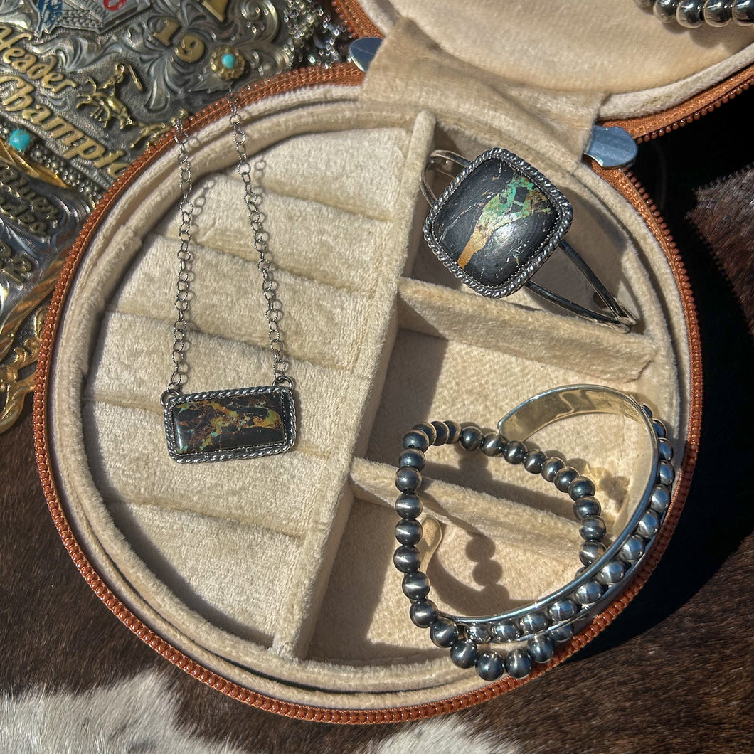 Black Jack Turquoise Bar Necklace