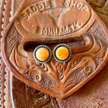 Load image into Gallery viewer, Orange Spiny Oyster Nugget Studs
