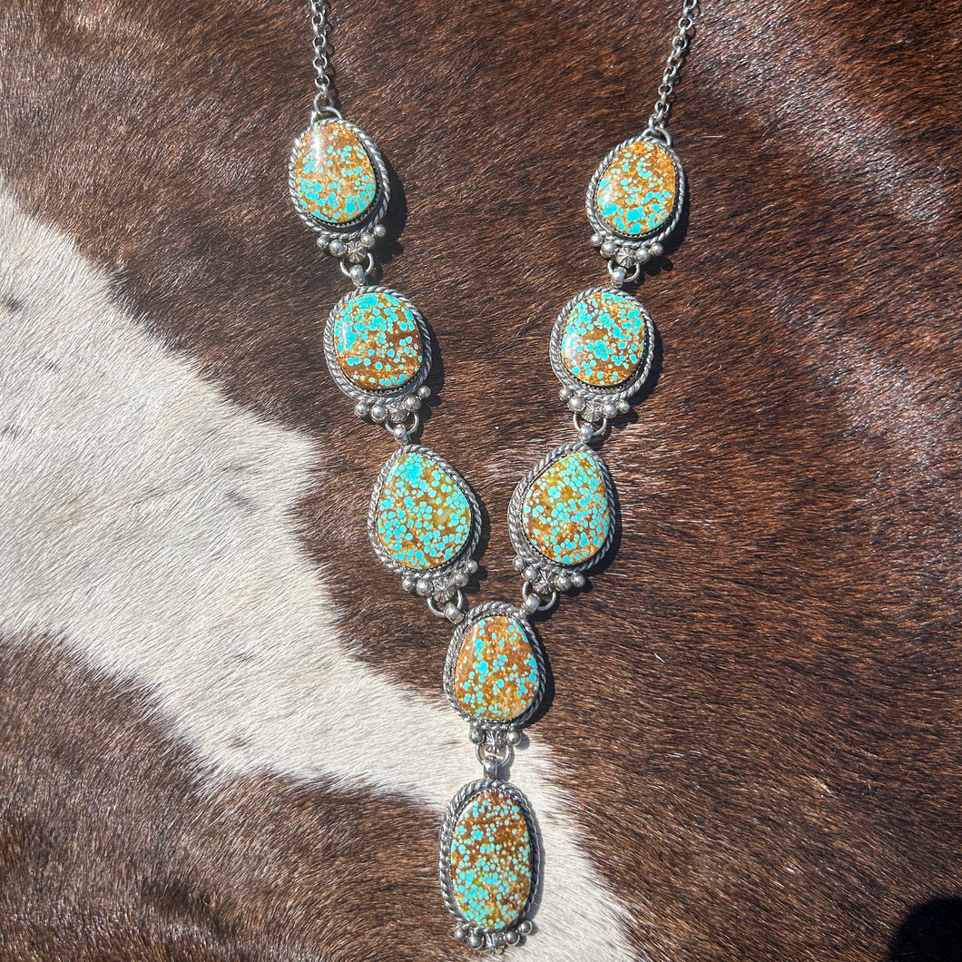Number 8 Turquoise Statement Necklace