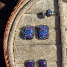 Load image into Gallery viewer, Purple Mohave Studs
