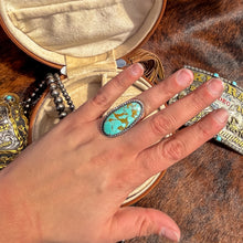 Load image into Gallery viewer, Number 8 Turquoise Ring - Size 8

