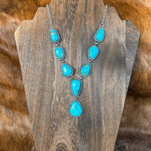 Load image into Gallery viewer, Kingman Turquoise Statement Necklace
