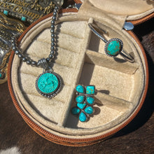Load image into Gallery viewer, Kingman Turquoise Bucking Horse Pendant
