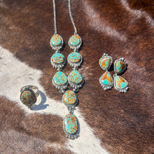 Load image into Gallery viewer, Number 8 Turquoise Statement Necklace
