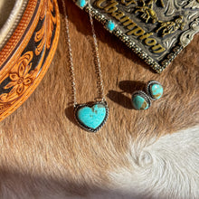 Load image into Gallery viewer, Kingman Turquoise Heart Necklace
