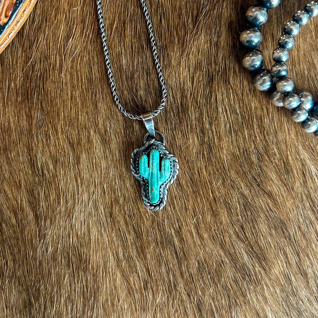 One of a Kind Cactus Necklace