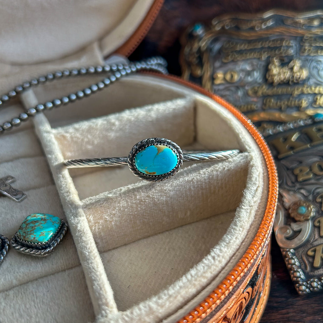 Dainty Kingman Turquoise Cuff